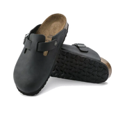 Boston Black Oiled Leather