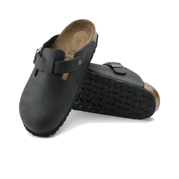 Boston Black Oiled Leather