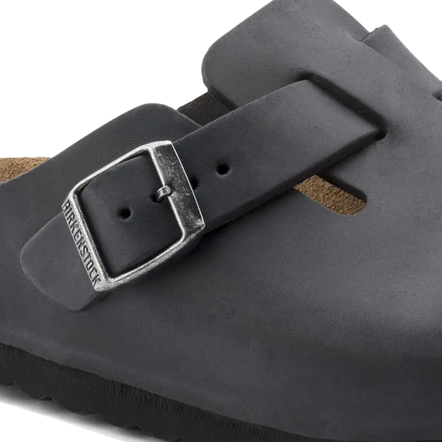 Boston Black Oiled Leather