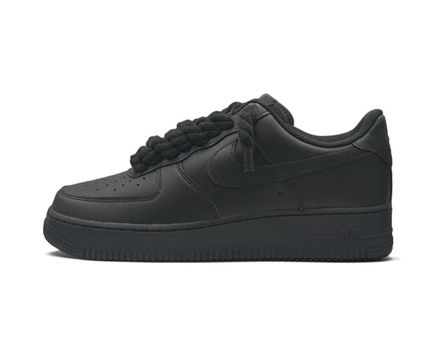 Nike Air Force 1 Low 07 Black Rope Laces
