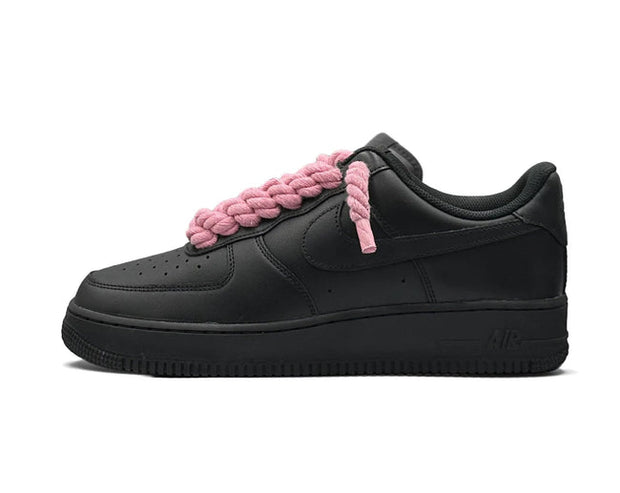 Nike Air Force 1 Low 07 Black Rope Laces